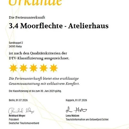 Reetdorf Geltinger Birk Atelierhaus Moorflechte Feriehus Nieby (Nieby, Schleswig-Flensburg)